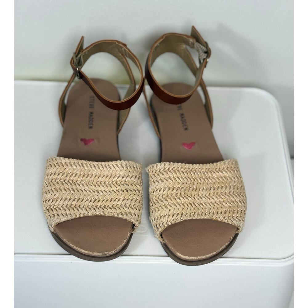Steve Madden Big Kids Girls Size 1 Brown Buckle Sandals